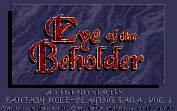 Eye of the Beholder_Disk1 screen shot title